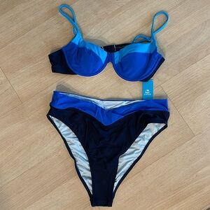 Bikini, brand new with tags, never worn. High waisted